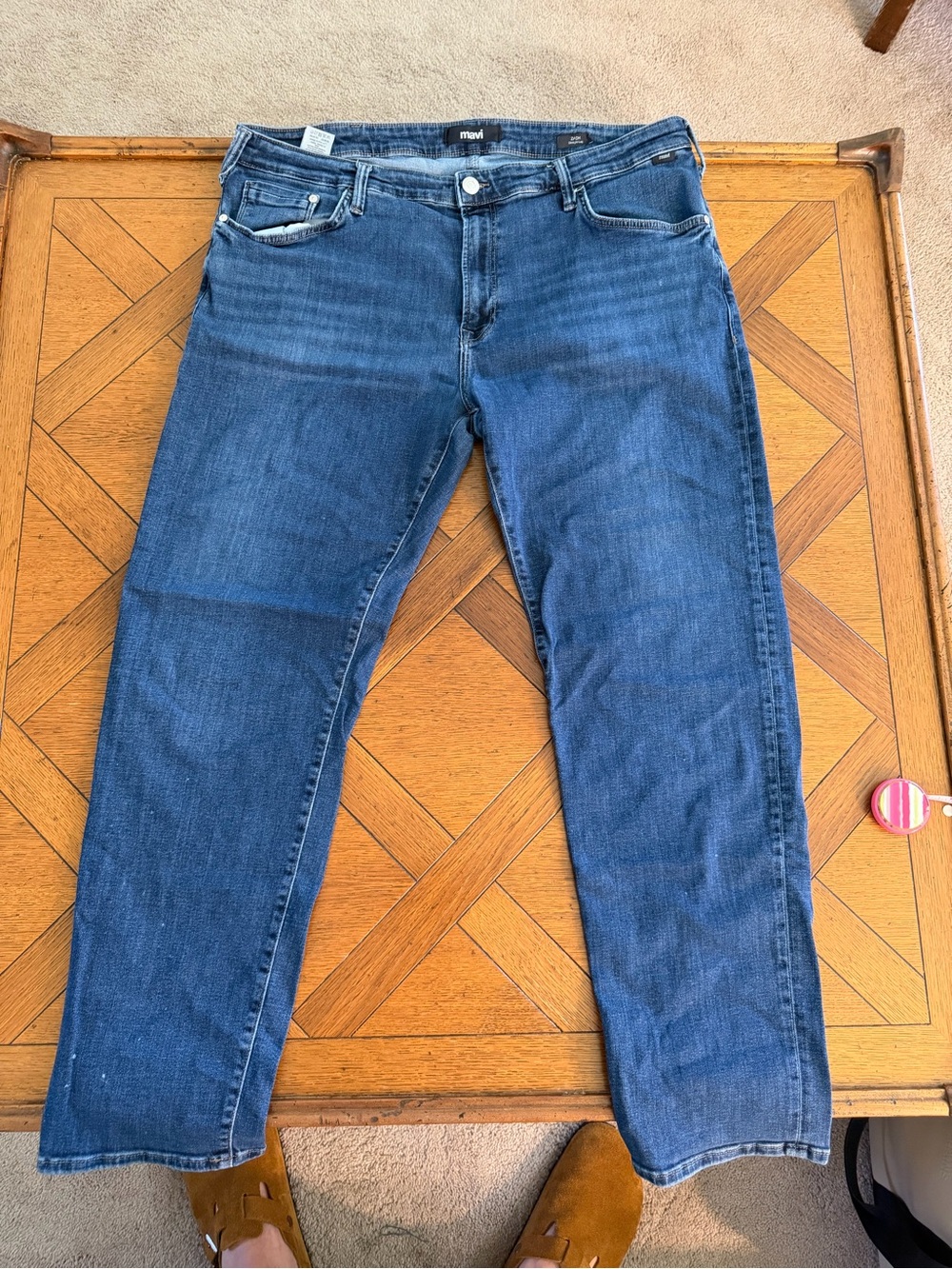 Mavi Zach Men’s Straight Leg Stretch Jeans Blue 38x29